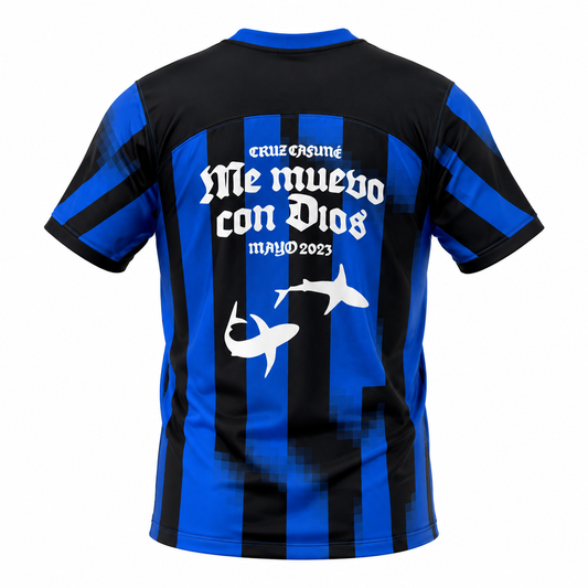 Camiseta Inter de Milán Cruz Cafuné «ME MUEVO CON DIOS» - vista frontal