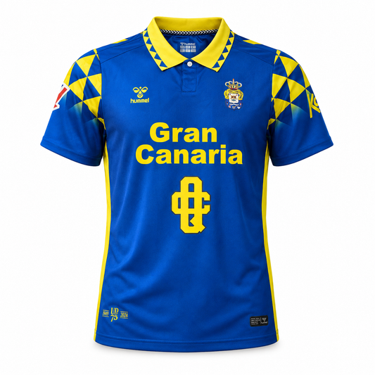 Camiseta UD Las Palmas Quevedo «BUENAS NOCHES» - vista frontal azul