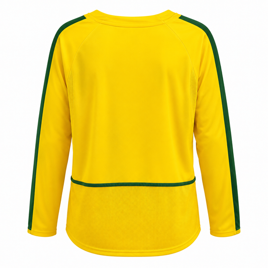 Camiseta selección Brasil local Mundial 2002 - vista trasera