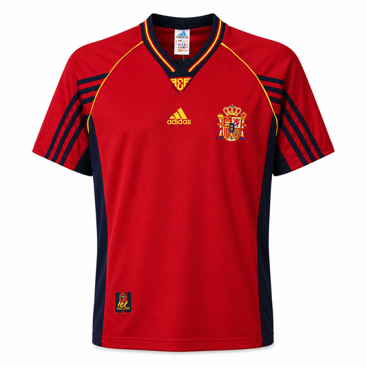 Camiseta selección España local Mundial 1998 - vista frontal